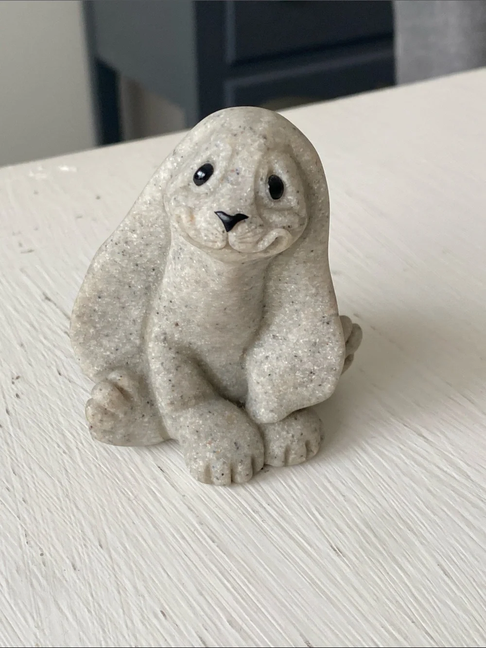 ❌SOLD❌Vintage Quarry Critters Gray Bunny Rabbit Figurine "Ruthie"_2